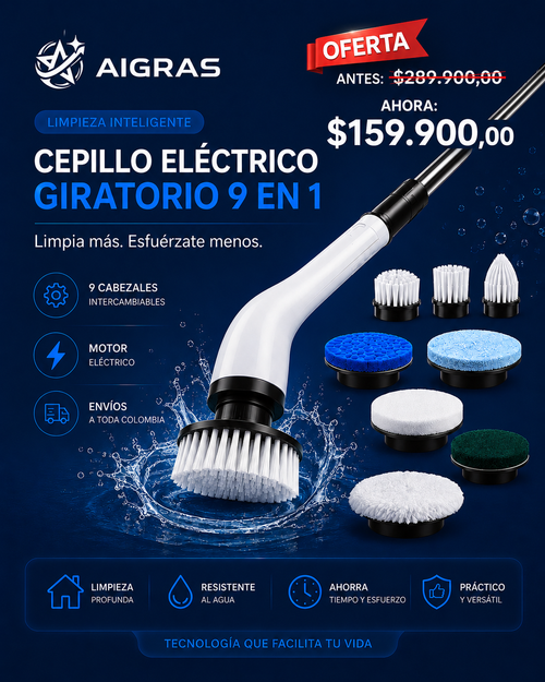 COMBO Cepillo 9 EN 1 -Filtro P 3 en 1