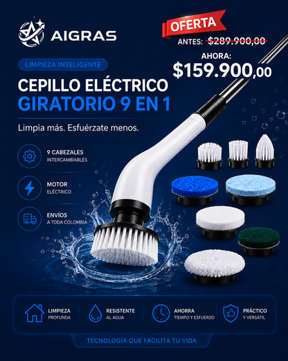 COMBO Cepillo 9 EN 1 -Filtro P 3 en 1